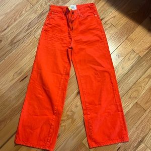 BDG High Rise Wide Leg Red Pants